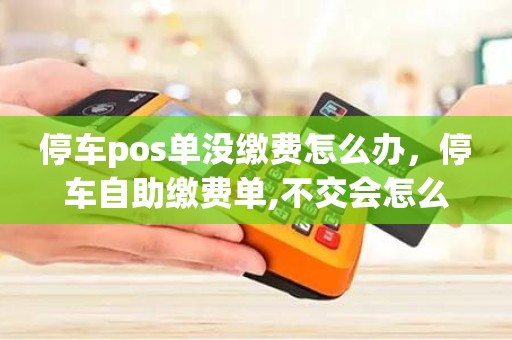 停车pos单没缴费怎么办，停车自助缴费单,不交会怎么样