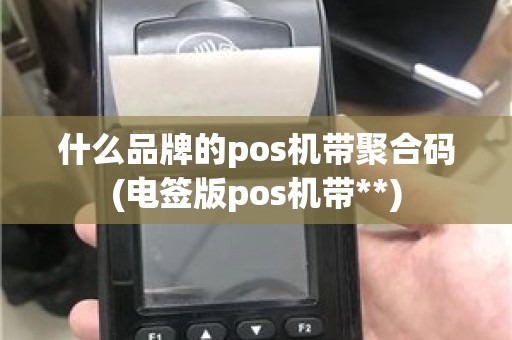 什么品牌的pos机带聚合码(电签版pos机带**)