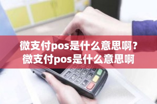 微支付pos是什么意思啊？微支付pos是什么意思啊