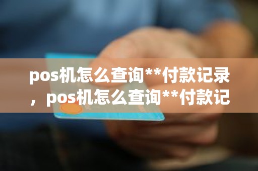 pos机怎么查询**付款记录，pos机怎么查询**付款记录