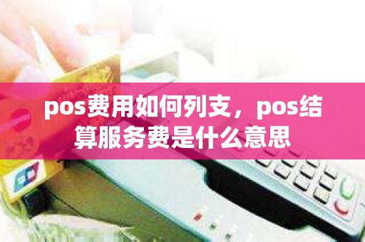pos费用如何列支，pos结算服务费是什么意思
