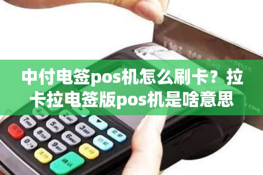 中付电签pos机怎么刷卡？拉卡拉电签版pos机是啥意思