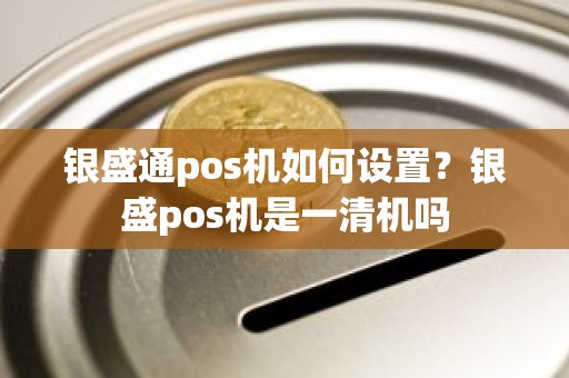 银盛通pos机如何设置？银盛pos机是一清机吗