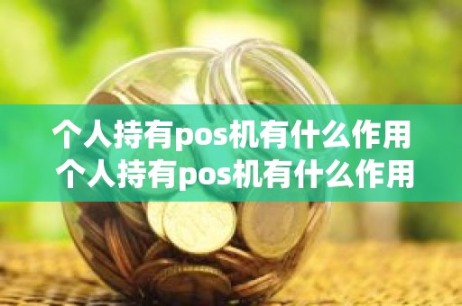 个人持有pos机有什么作用 个人持有pos机有什么作用