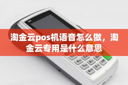 淘金云pos机语音怎么做，淘金云专用是什么意思