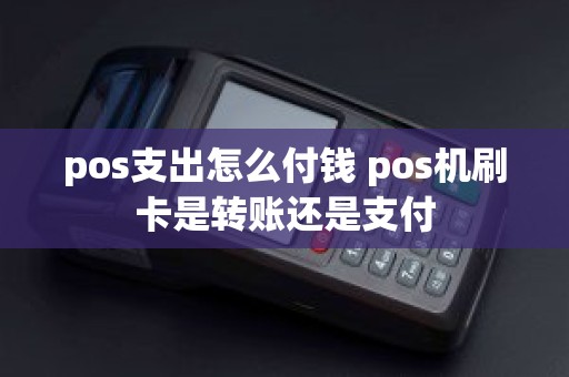 pos支出怎么付钱 pos机刷卡是转账还是支付