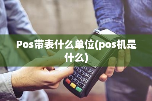 Pos带表什么单位(pos机是什么) Pos带表什么单位(pos机是什么)