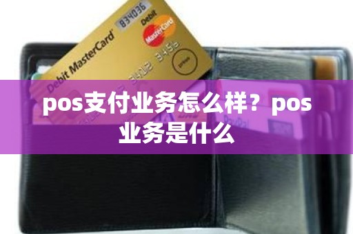pos支付业务怎么样？pos业务是什么