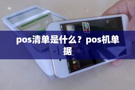 pos清单是什么？pos机单据