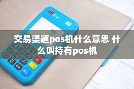 交易渠道pos机什么意思 什么叫持有pos机