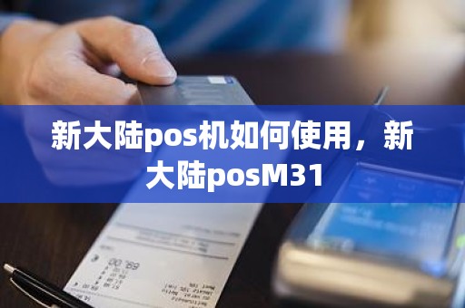 新大陆pos机如何使用，新大陆posM31