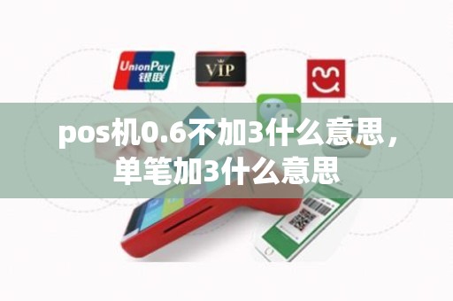 pos机0.6不加3什么意思，单笔加3什么意思