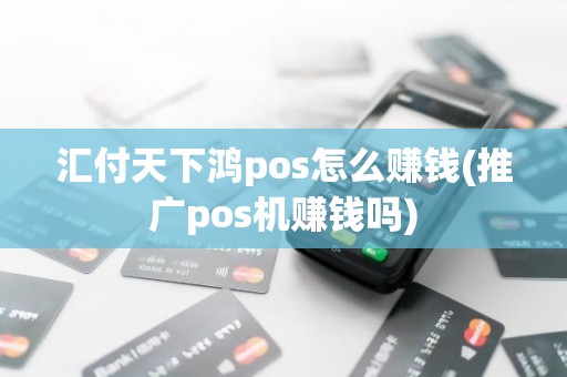 汇付天下鸿pos怎么赚钱(推广pos机赚钱吗)