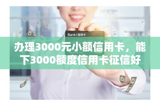 办理3000元小额信用卡，能下3000额度信用卡征信好吗