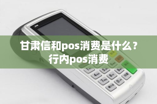 甘肃信和pos消费是什么？行内pos消费