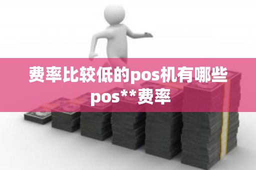 费率比较低的pos机有哪些 pos**费率