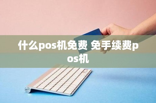 什么pos机免费 免手续费pos机