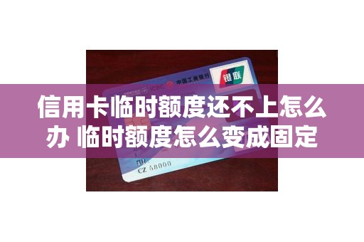 信用卡临时额度还不上怎么办 临时额度怎么变成固定额度 信用卡临时额度还不上怎么办 临时额度怎么变成固定额度