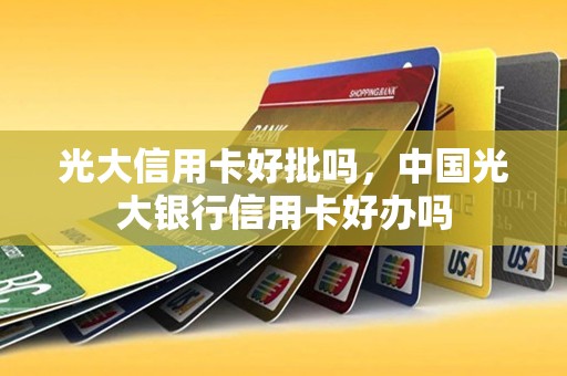 光大信用卡好批吗，中国光大银行信用卡好办吗