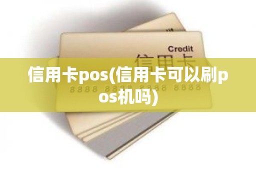 信用卡pos(信用卡可以刷pos机吗)