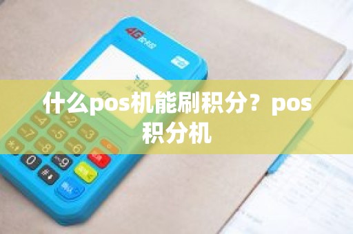 什么pos机能刷积分？pos积分机