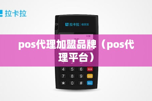 pos代理加盟品牌（pos代理平台）