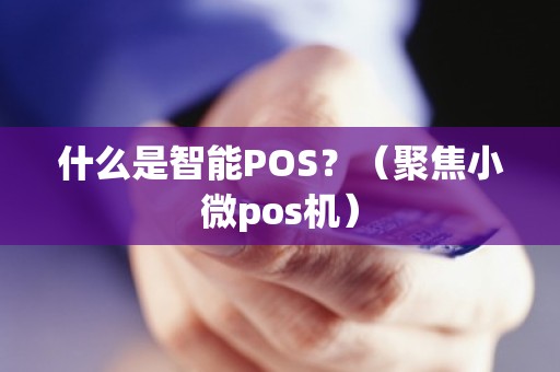 什么是智能POS？（聚焦小微pos机）