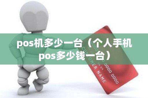pos机多少一台（个人手机pos多少钱一台）