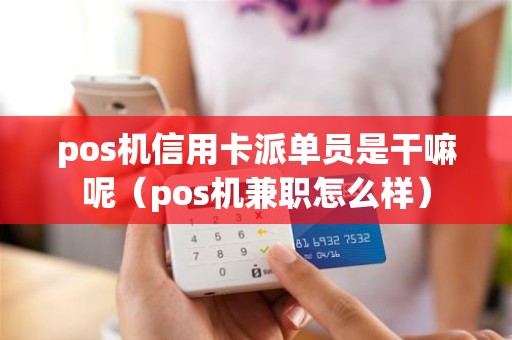 pos机信用卡派单员是干嘛呢（pos机兼职怎么样）