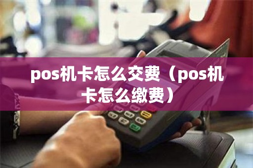 pos机卡怎么交费（pos机卡怎么缴费）