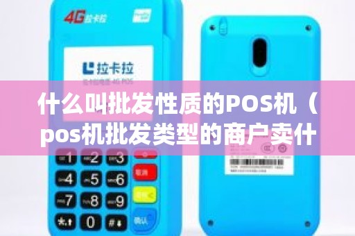 什么叫批发性质的POS机（pos机批发类型的商户卖什么）