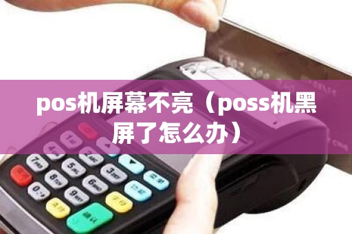 pos机屏幕不亮（poss机黑屏了怎么办）
