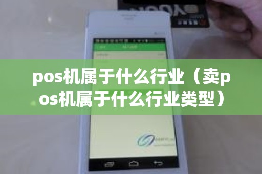 pos机属于什么行业（卖pos机属于什么行业类型）