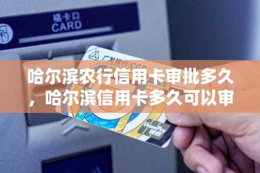哈尔滨农行信用卡审批多久，哈尔滨信用卡多久可以审核通过