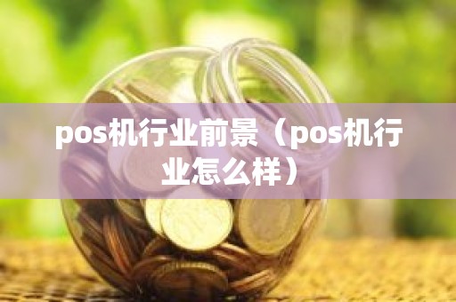 pos机行业前景（pos机行业怎么样）