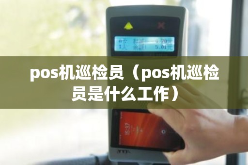 pos机巡检员（pos机巡检员是什么工作）