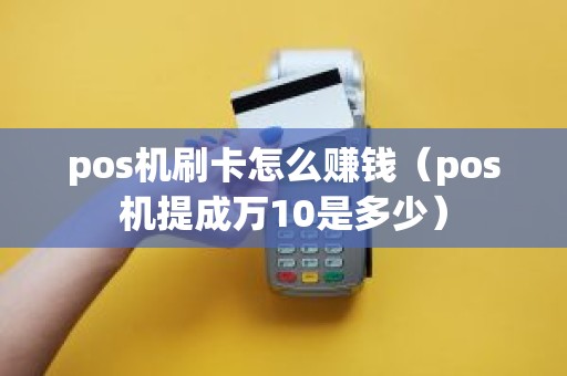 pos机刷卡怎么赚钱（pos机提成万10是多少）