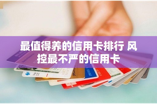 最值得养的信用卡排行 风控最不严的信用卡
