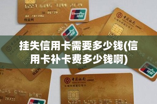 挂失信用卡需要多少钱(信用卡补卡费多少钱啊)