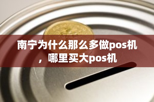 南宁为什么那么多做pos机，哪里买大pos机