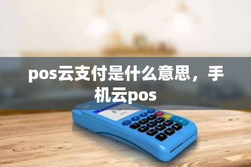pos云支付是什么意思，手机云pos
