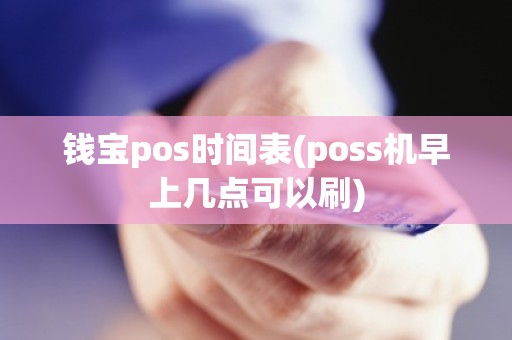 钱宝pos时间表(poss机早上几点可以刷)