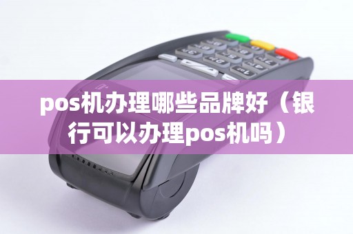 pos机办理哪些品牌好（银行可以办理pos机吗）