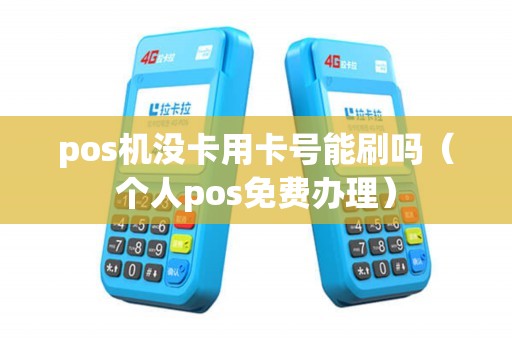 pos机没卡用卡号能刷吗（个人pos免费办理）