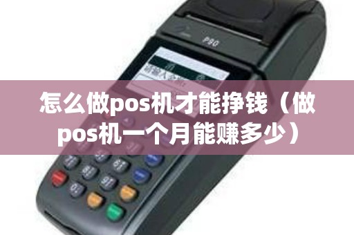 怎么做pos机才能挣钱（做pos机一个月能赚多少）