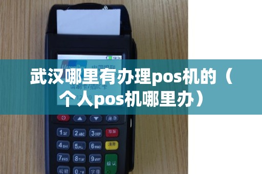 武汉哪里有办理pos机的（个人pos机哪里办）