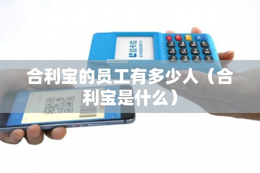 合利宝的员工有多少人(合利宝是什么) 合利宝的员工有多少人(合利宝是什么)