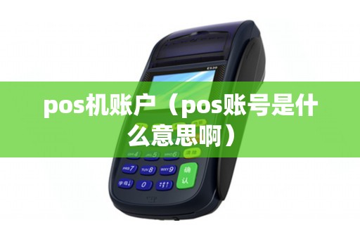 pos机账户（pos账号是什么意思啊）