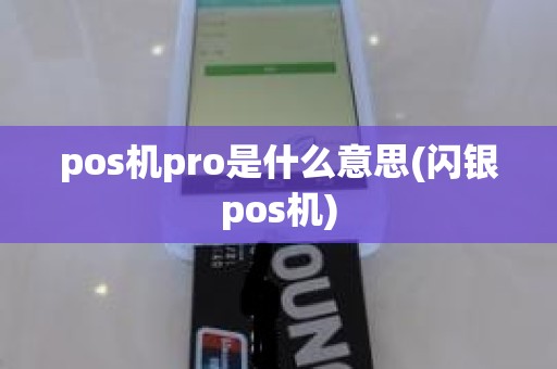 pos机pro是什么意思(闪银pos机)