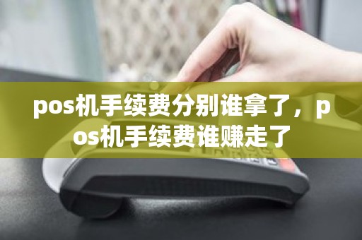 pos机手续费分别谁拿了，pos机手续费谁赚走了